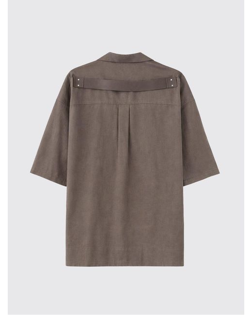 Rick Owens Gray Casual Cotton Shirt for men