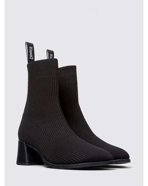 Camper Black Kora Ankle Boots