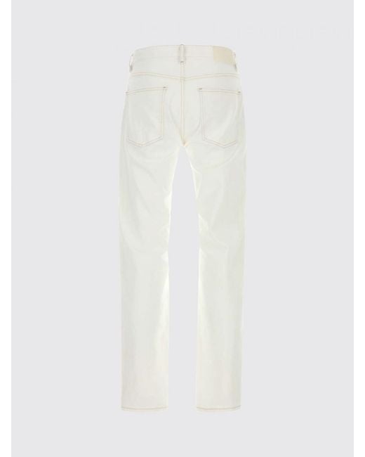 Closed White Cooper Straight Fit Five-Pocket Stretch Cotton Denim Jeans for men