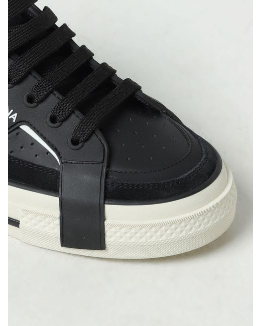 Sneakers Custom 2.Zero in pelle di Dolce & Gabbana in Black da Uomo