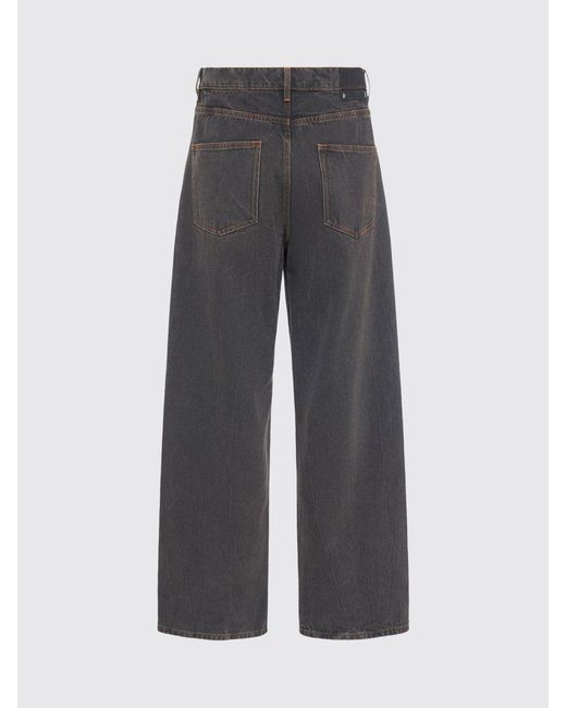 Golden Goose Deluxe Brand Gray Used Denim Wide Leg Jeans for men