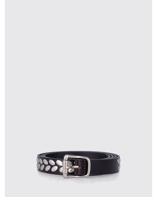 Lemaire White Stud Leather Belt for men