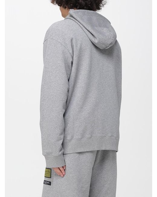 MM6 by Maison Margiela Gray Zip-Up Hoodie for men