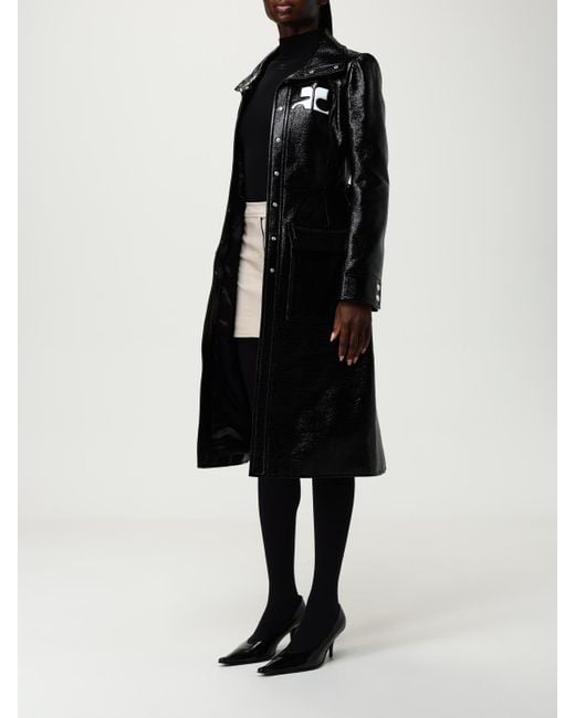 Courreges Black Mantel Damen