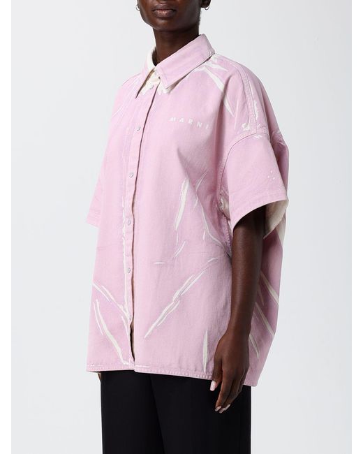 Marni Pink Cotton Casual Shirt