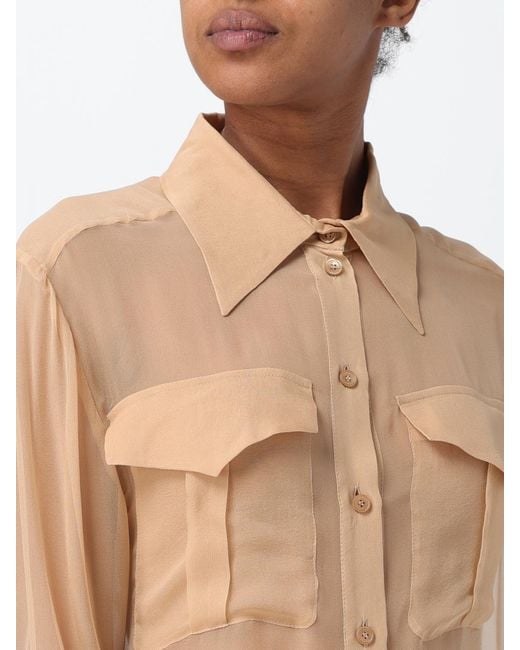 Alberta Ferretti Natural Shirt