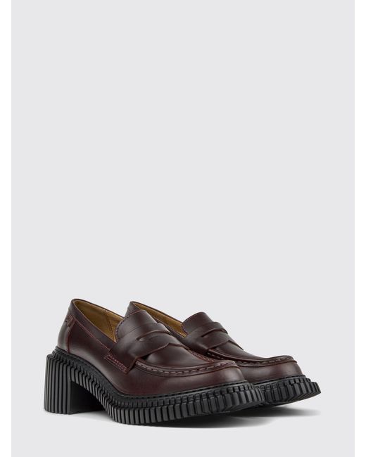 Camper White Pix London Leather Loafers