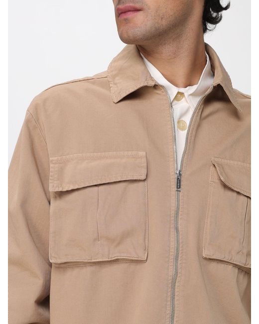 Laneus Natural Cotton Overshirt for men