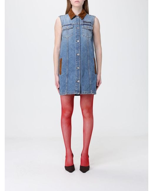 Versace Blue Shirtdress