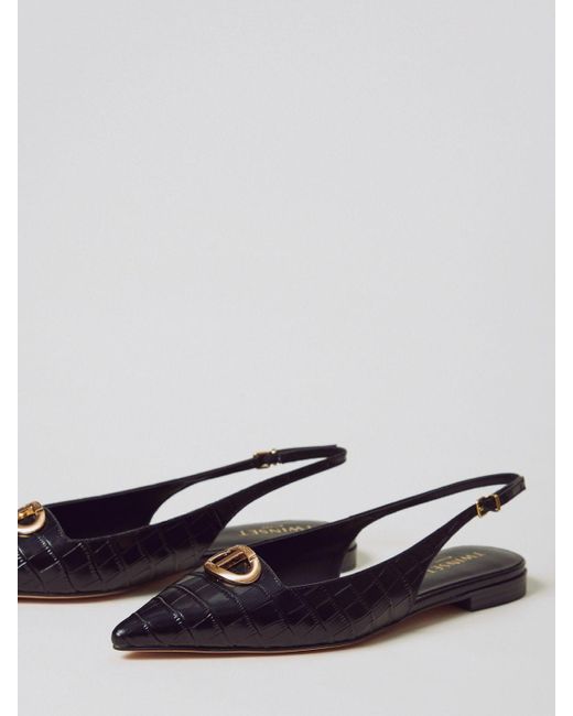 Twinset White Ballet Flats