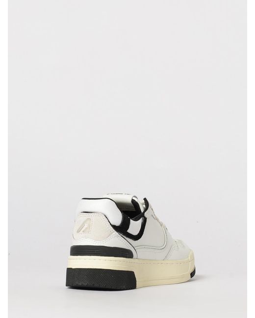 Autry White Clc Leather And Mesh Sneakers