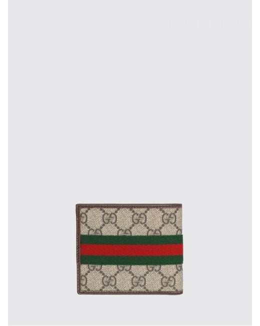 Gucci Brown Ophidia Gg Supreme Fabric Wallet for men