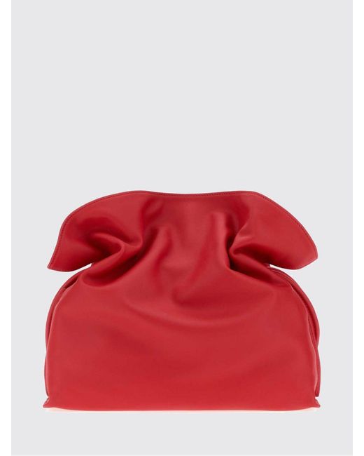 Loewe Red Leather Flamenco Clutch