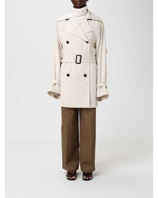 Totême Natural Cotton Double-Breasted Trench Coat