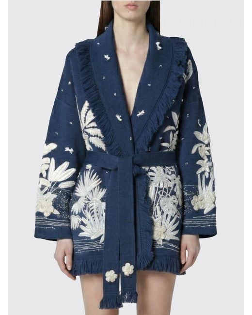 Alanui Blue Cardigan