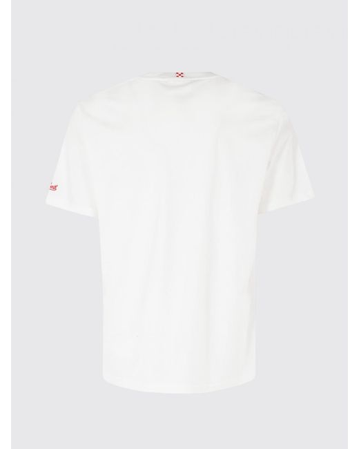 Mc2 Saint Barth White Cotton T-Shirt With Logo for men
