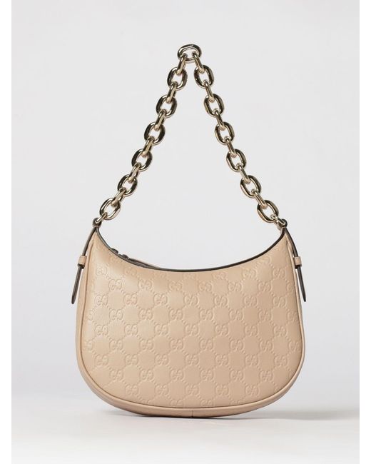 Borsa Gg Emblem di Gucci in Natural