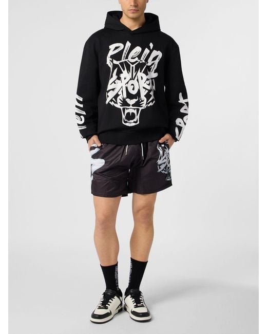 Philipp Plein Black Hoodie for men