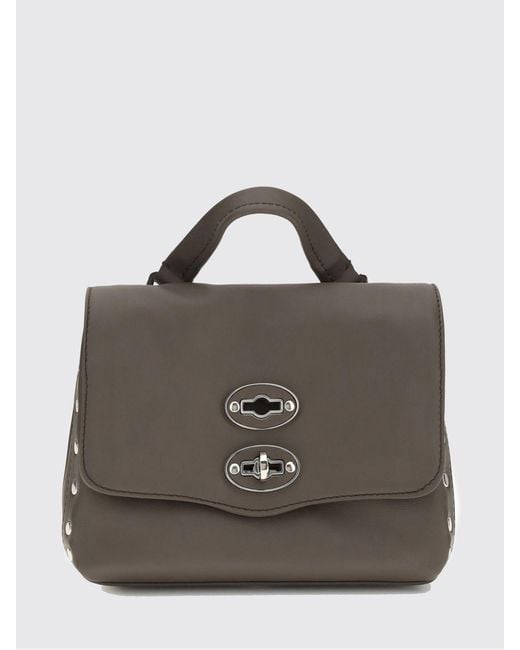 Zanellato Brown Postina Baby Calf Leather Handbag