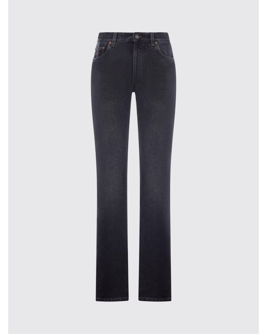 Saint Laurent Blue Ash Straight Denim Jeans