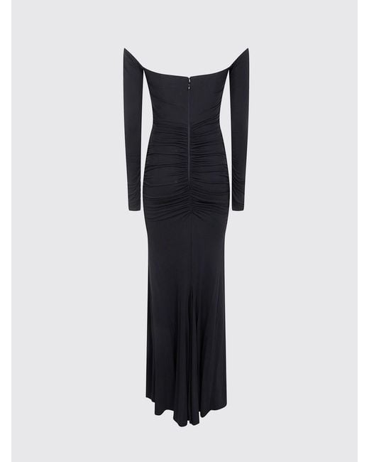 Elisabetta Franchi Blue Long Evening Sheath Dress With Sweetheart Neckline