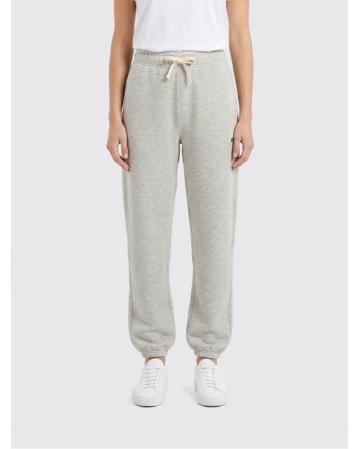 Autry Gray Cotton Blend Jogging Trousers