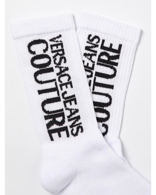 Versace Jeans Couture White Socks