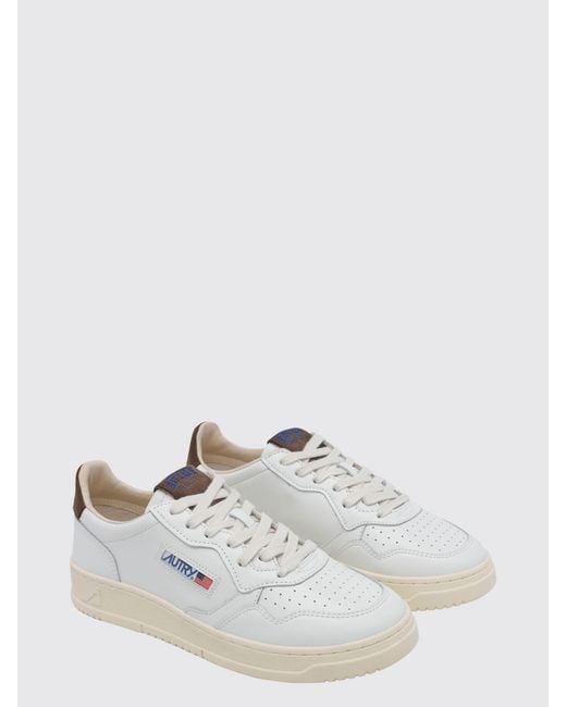 Autry White Medalist Low Top Trainers for men