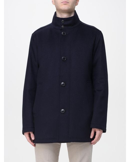 Boss Blue Trench Coat for men