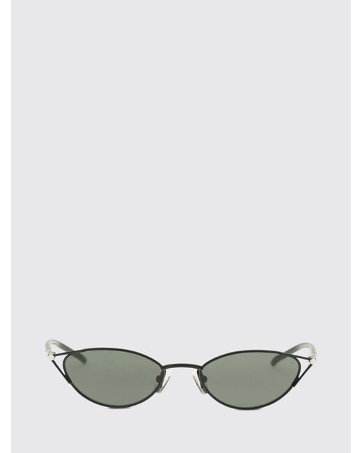 McQueen Black Acetate And Metal Sunglasses