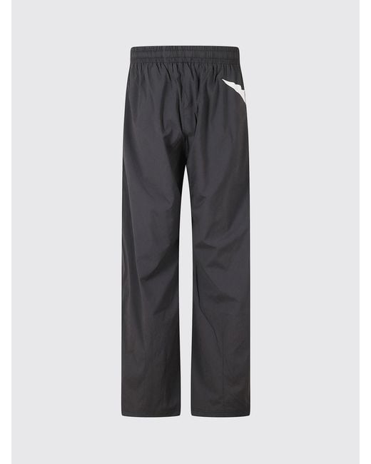 Represent Gray Cotton-Blend Jogging Trousers With Elasticated Waist And Logo for men