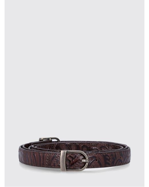 Low Classic White Two Way Buckle Leather Belt