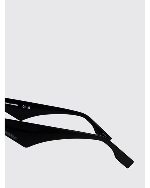 Karl Lagerfeld Black Oversized Square Vintage Design Sunglasses