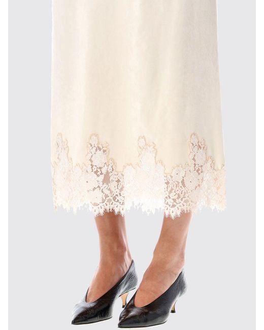 Alberta Ferretti Natural Skirt
