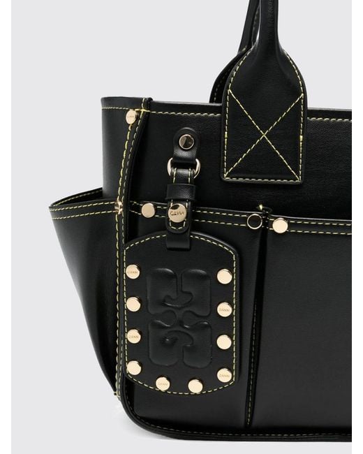 Ganni Black Tote Bag