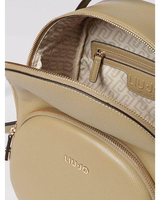 Liu Jo Natural Grained Synthetic Leather Backpack
