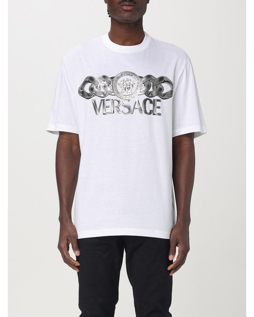 T-Shirt Homme Versace pour homme en coloris White