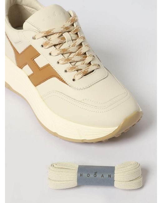 Hogan Natural H669 Leather Sneakers