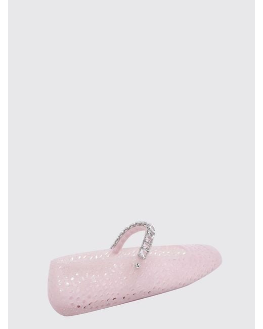 Jimmy Choo Pink The Jelly Mary Jane Flats