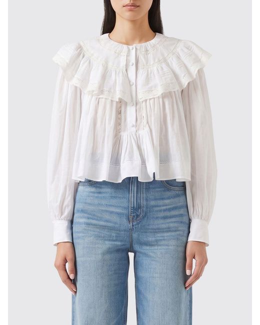 Chloé White ChloÉ Cotton Shirt With Ruffles