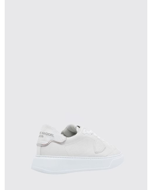 Philippe Model White Temple Leather Sneakers for men