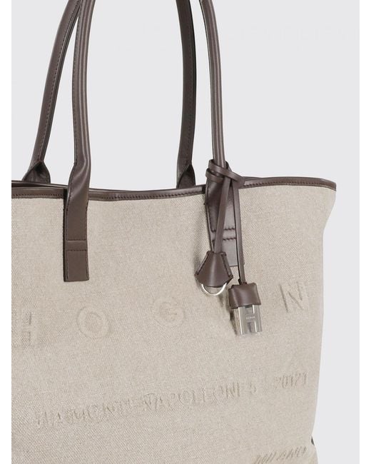 Hogan Natural Address Cotton Canvas Bag