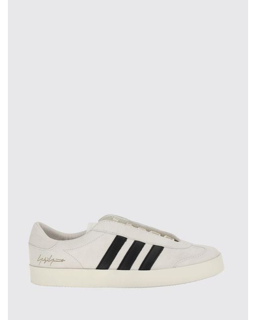Y-3 White Gazelle Leather Sneakers for men