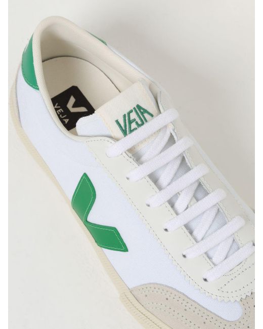 Sneakers Volley in cotone organico e camoscio di Veja in Green da Uomo