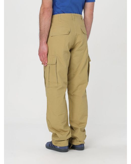 Pantalone cargo in canvas di cotone di Carhartt in Natural da Uomo
