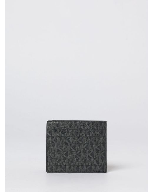 Michael Kors Gray Greyson Coated Cotton Wallet With All-Over Monogram for men