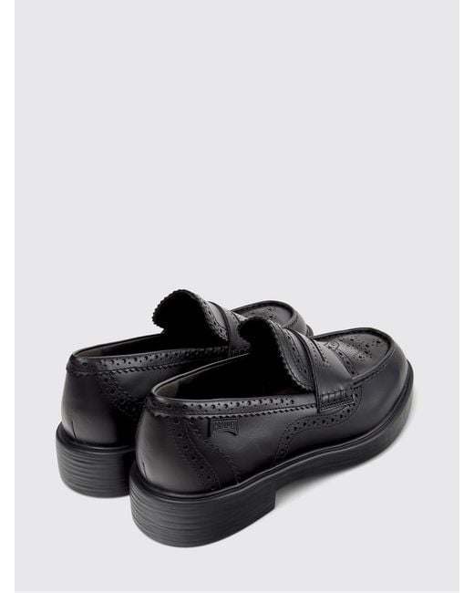 Camper White Twins Leather Brogue Loafers for men