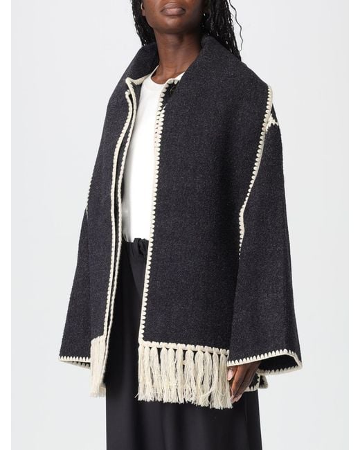 Totême  Black Wool Blend Coat