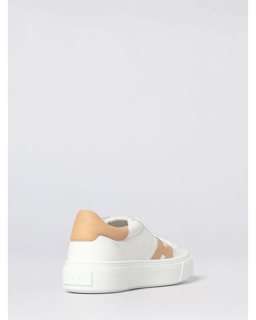 Hogan Natural Crosswind Leather Sneakers