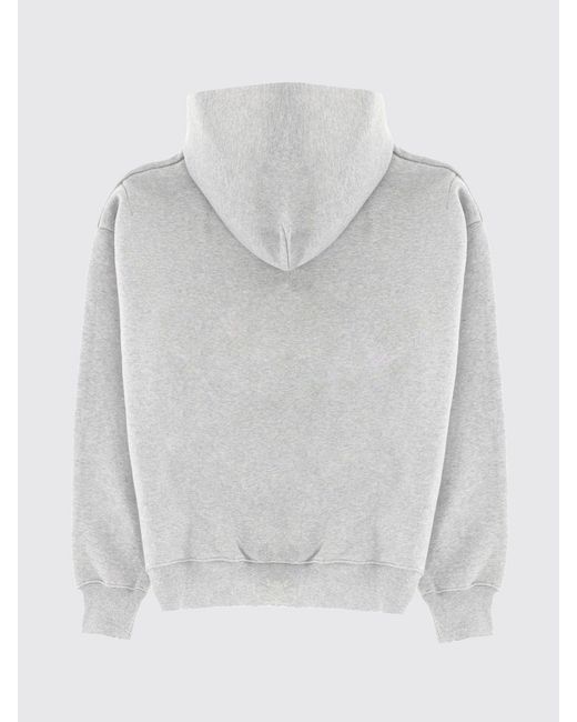 Purple Gray Cotton Hoodie for men